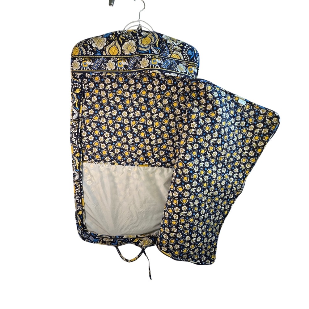 Vera Bradley Ellie Blue Hanging Garment Bag Travel Suit Dress Organizer Retired